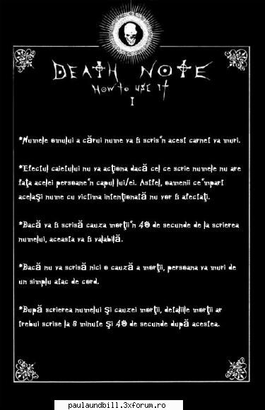 DeaTH note - ink ador desenu asta - Lumea anime